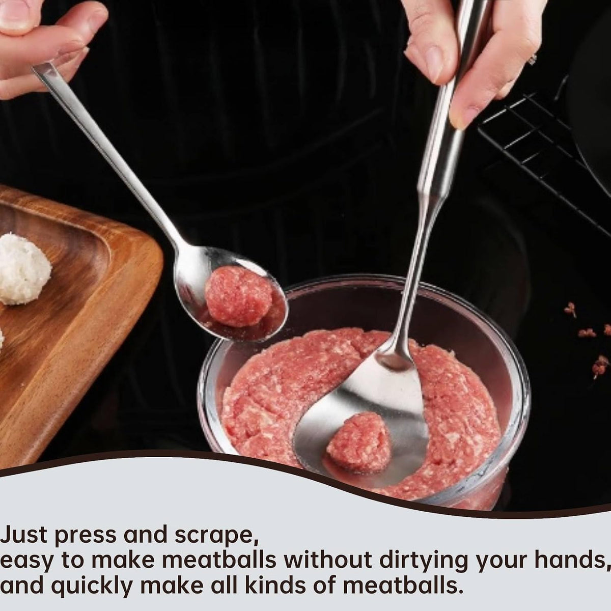 Stainless Steel Meatball Maker Spoon