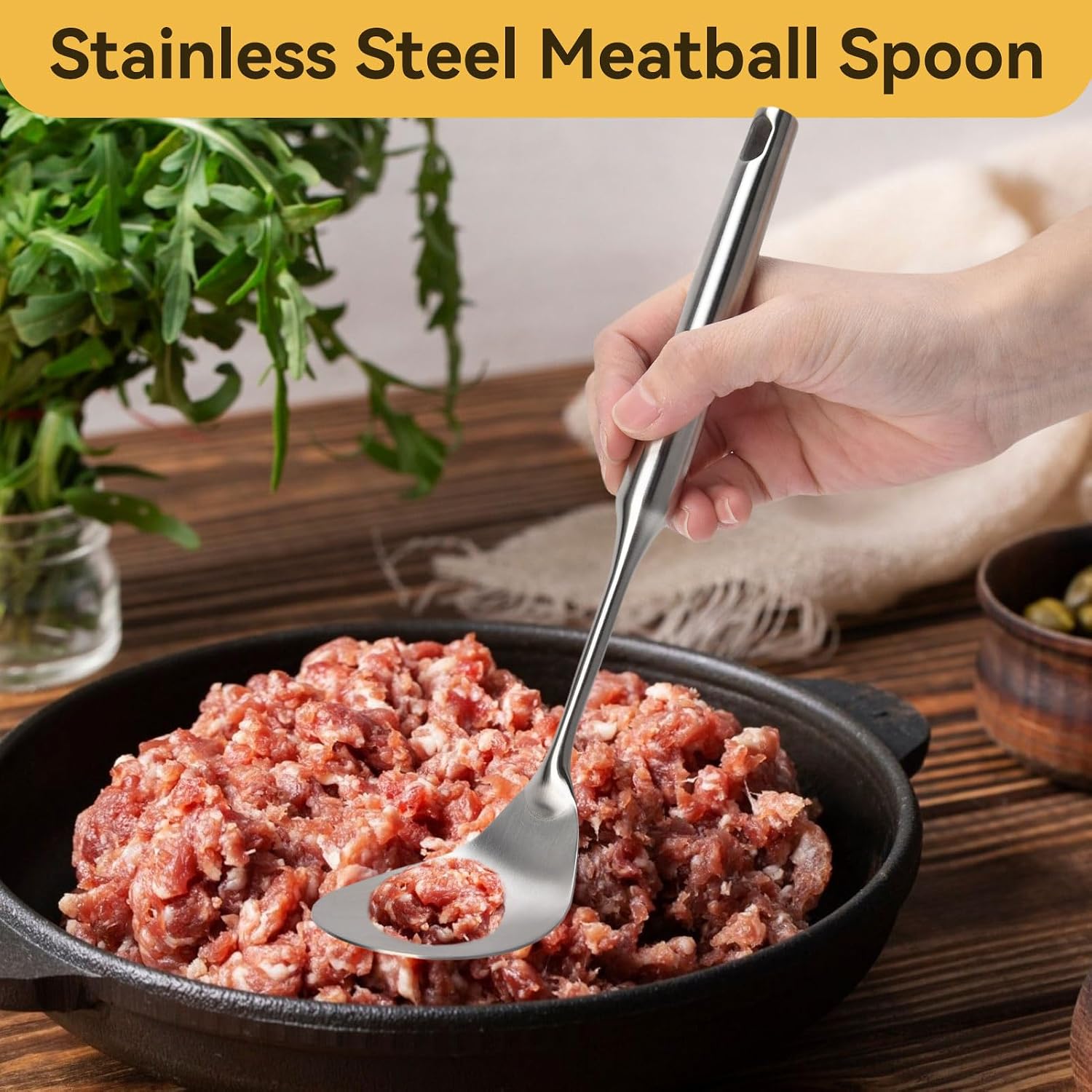 Stainless Steel Meatball Maker Spoon