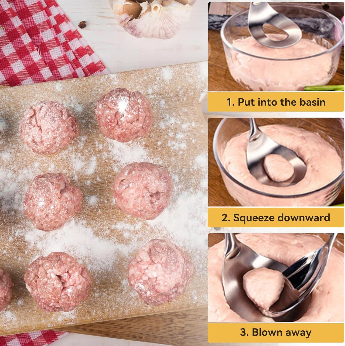 Stainless Steel Meatball Maker Spoon
