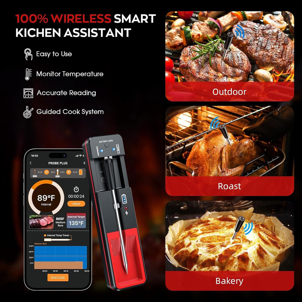 Smart Bluetooth Wireless Meat Thermometer