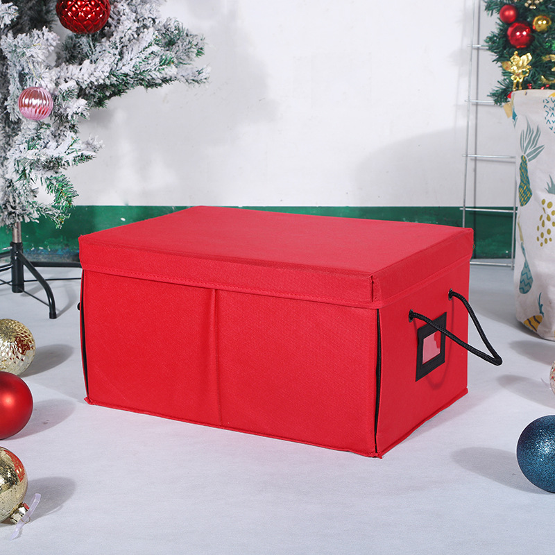 Stackable Christmas Ornament Storage Box with 3 Trays, 72 Ornaments