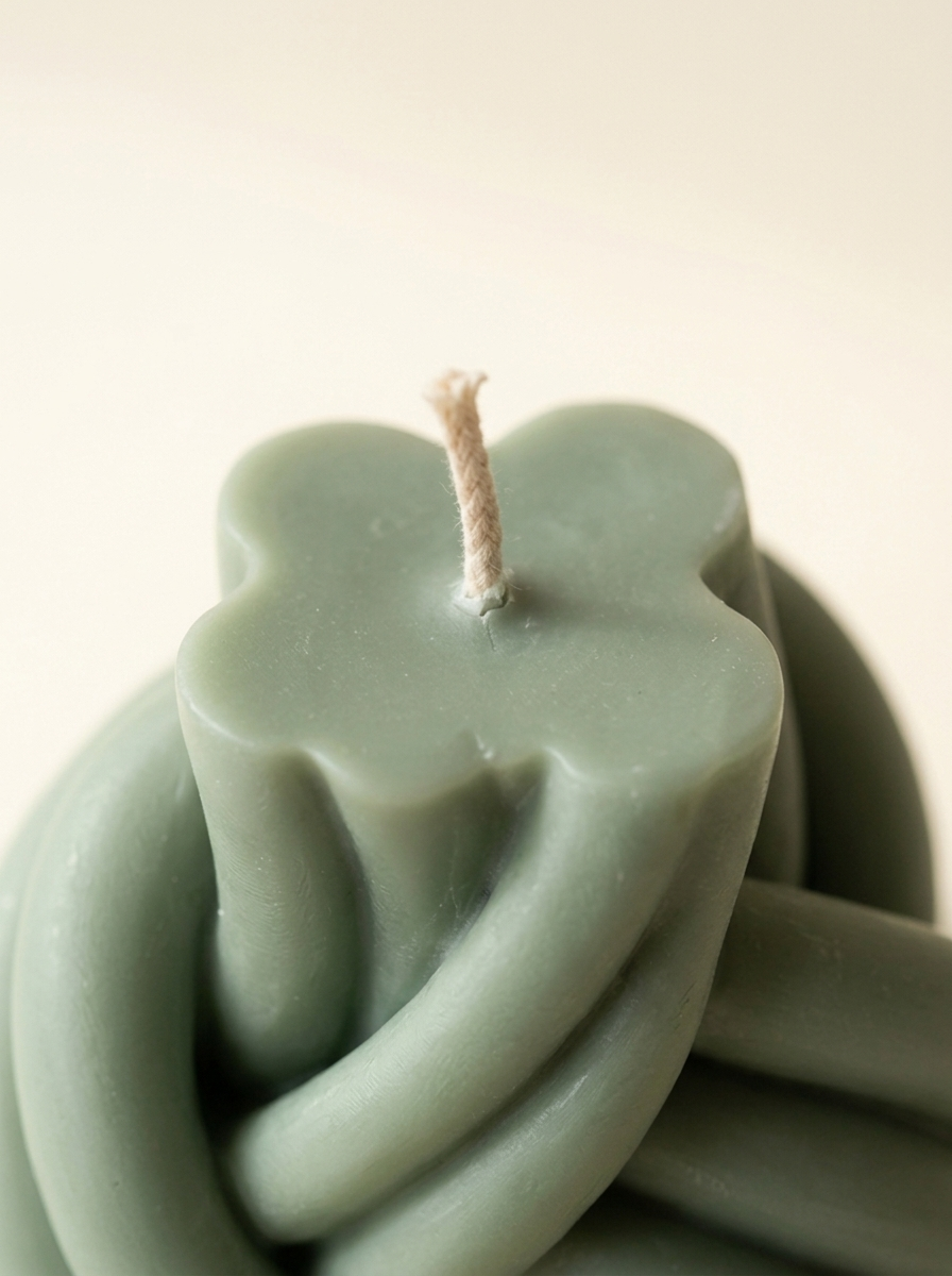Aria Knot Candle - knot curve detail