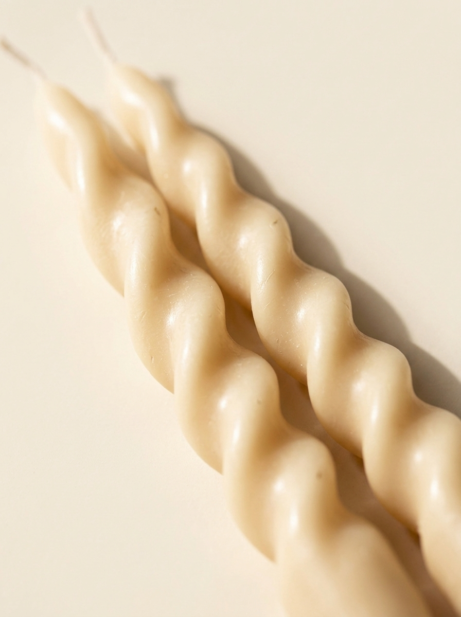 Dune Twisted Taper Candles - spiral detail