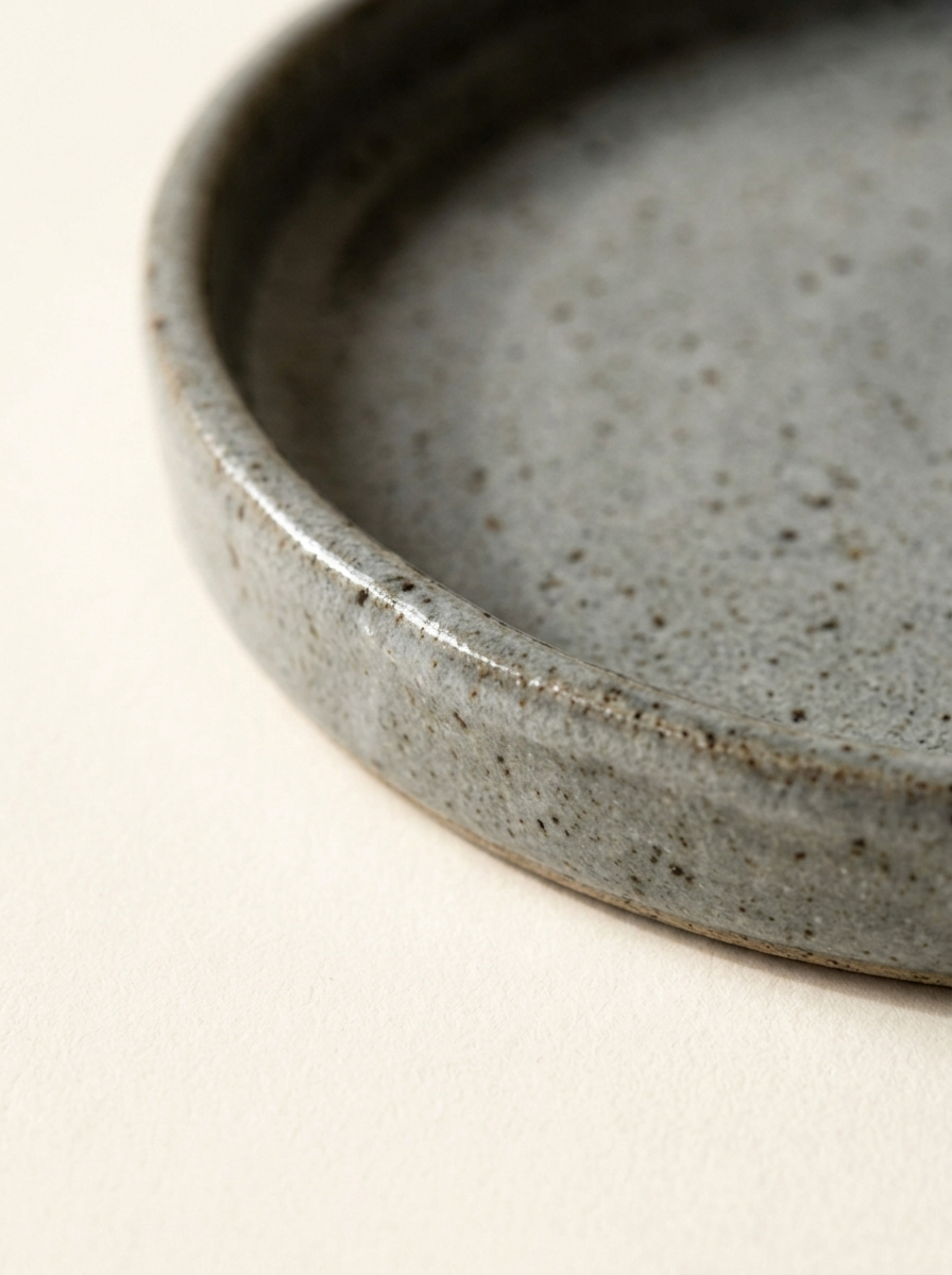 Fjord Speckled Catchall Tray - glaze detail