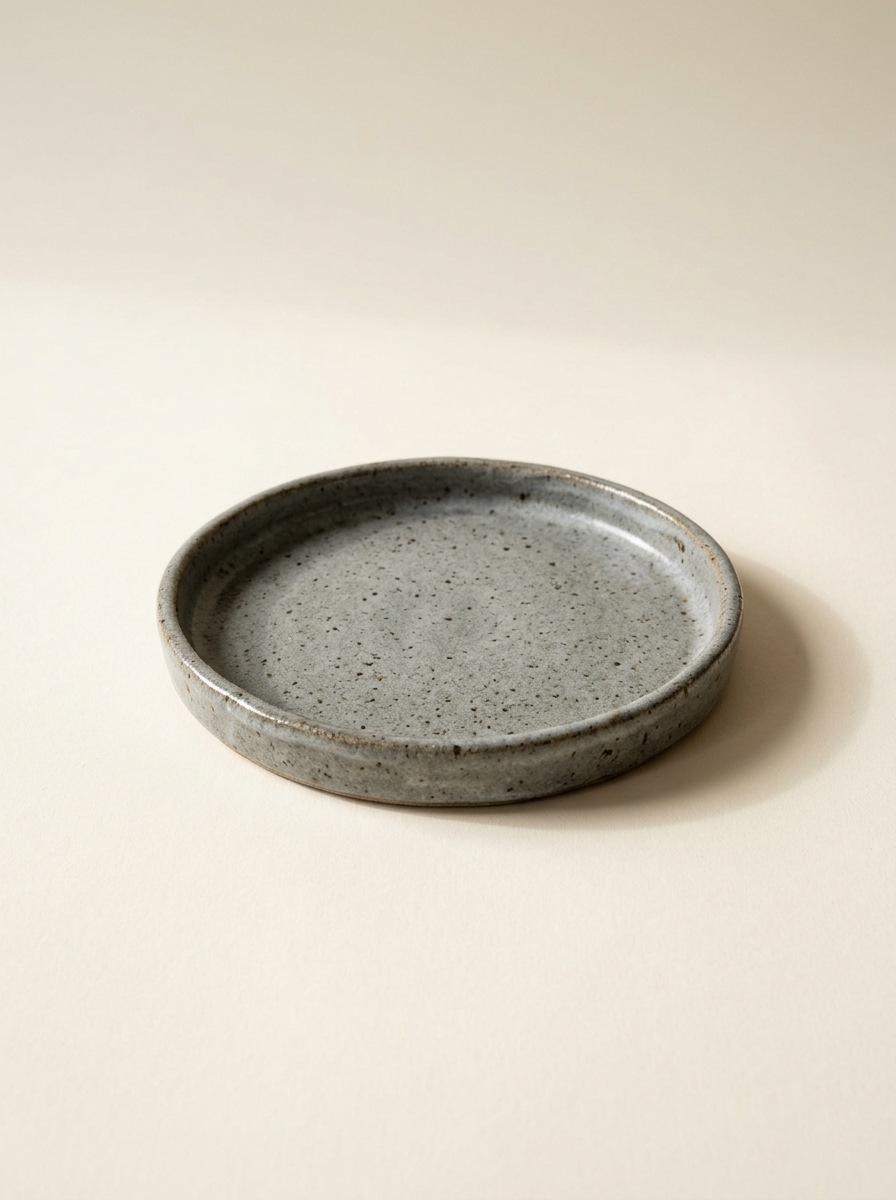 Fjord Speckled Stoneware Catchall Tray - front view