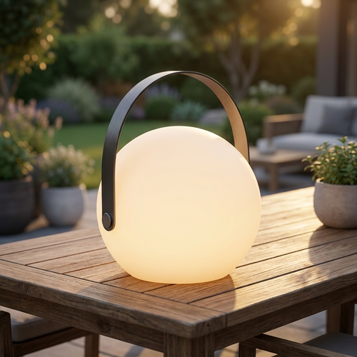 18-Ball Portable Ambient Lamp with warm glowing spheres.