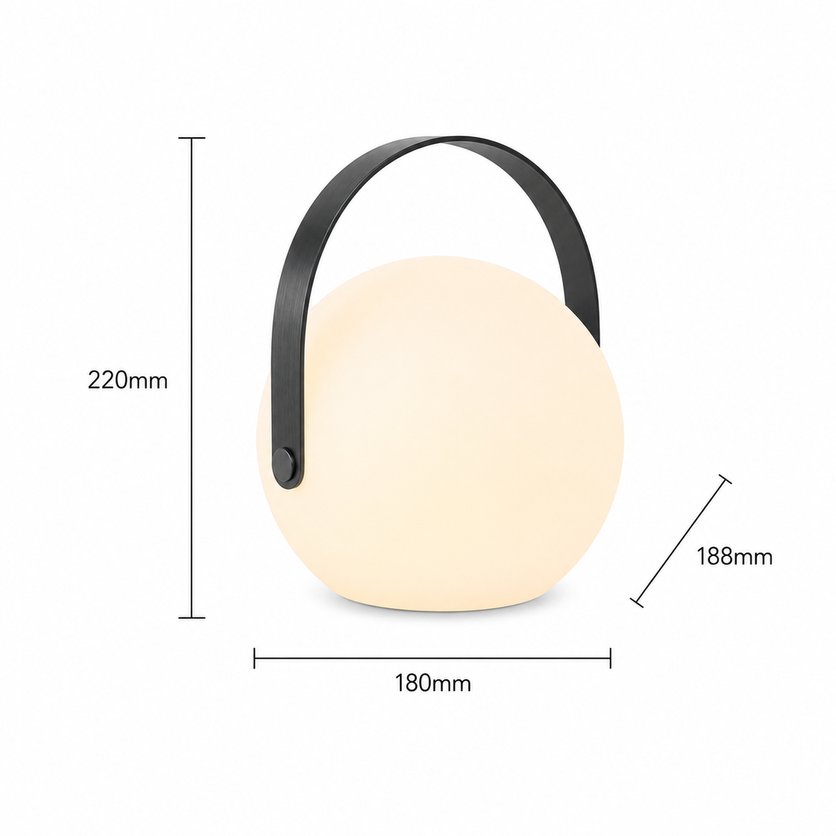 18-Ball Portable Ambient Lamp with warm glowing spheres. 6