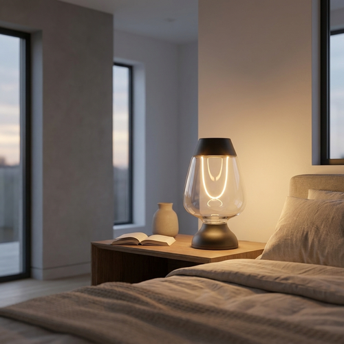 Stylish cordless ambient table lamp for modern decor. 2