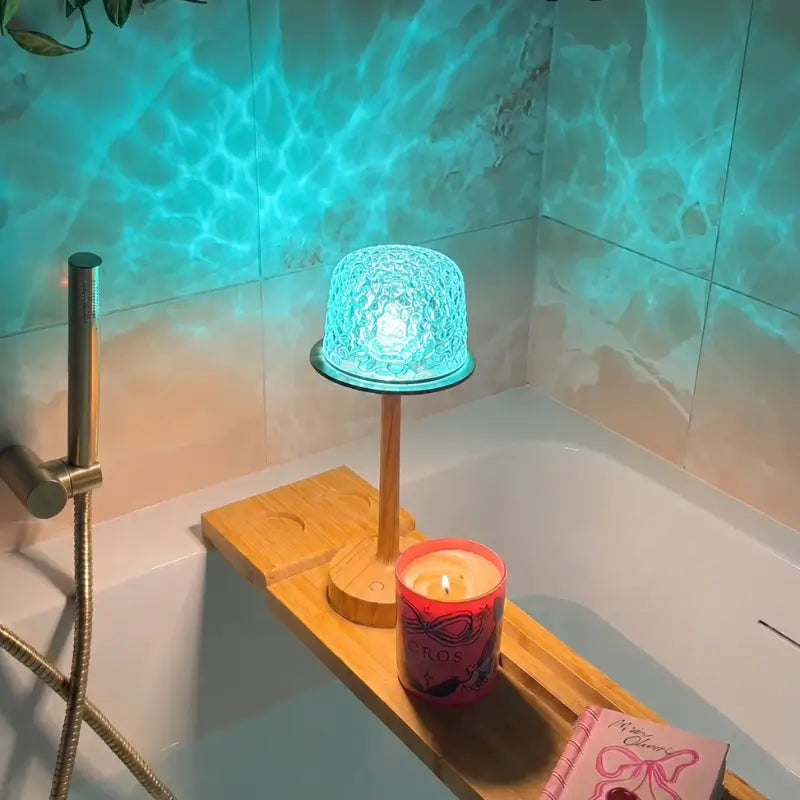 Cordless Aurora Northern Lights Projector Lamp with remote control and 16 customizable colors 10