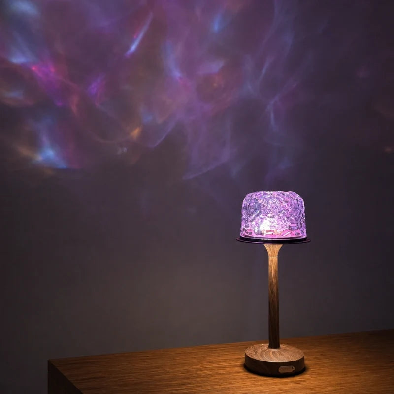 Cordless Aurora Northern Lights Projector Lamp with remote control and 16 customizable colors 12