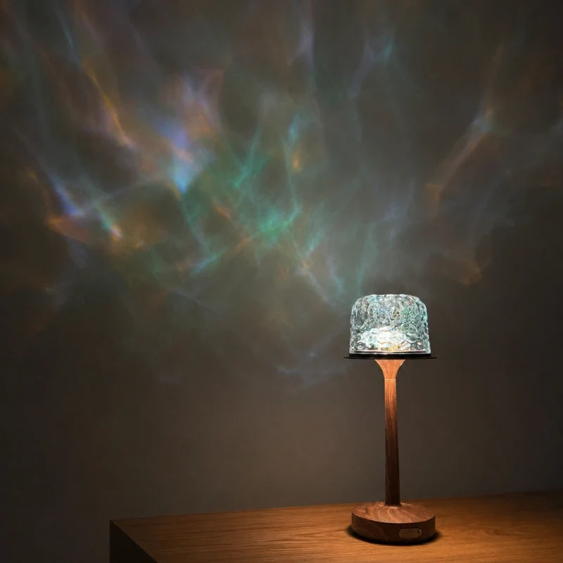 Cordless Aurora Northern Lights Projector Lamp with remote control and 16 customizable colors 14