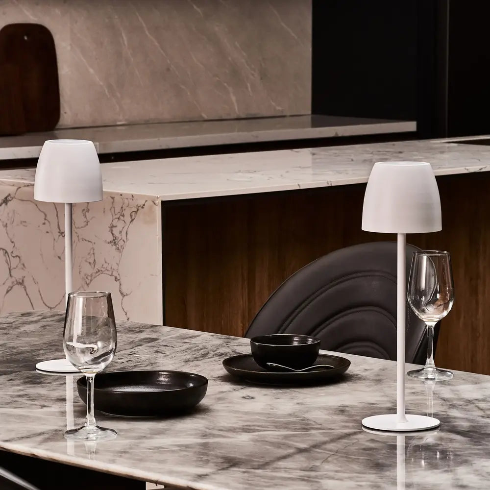 Cordless Eterna Table Lamp with minimalist design, waterproof construction, and 24-hour battery life 4