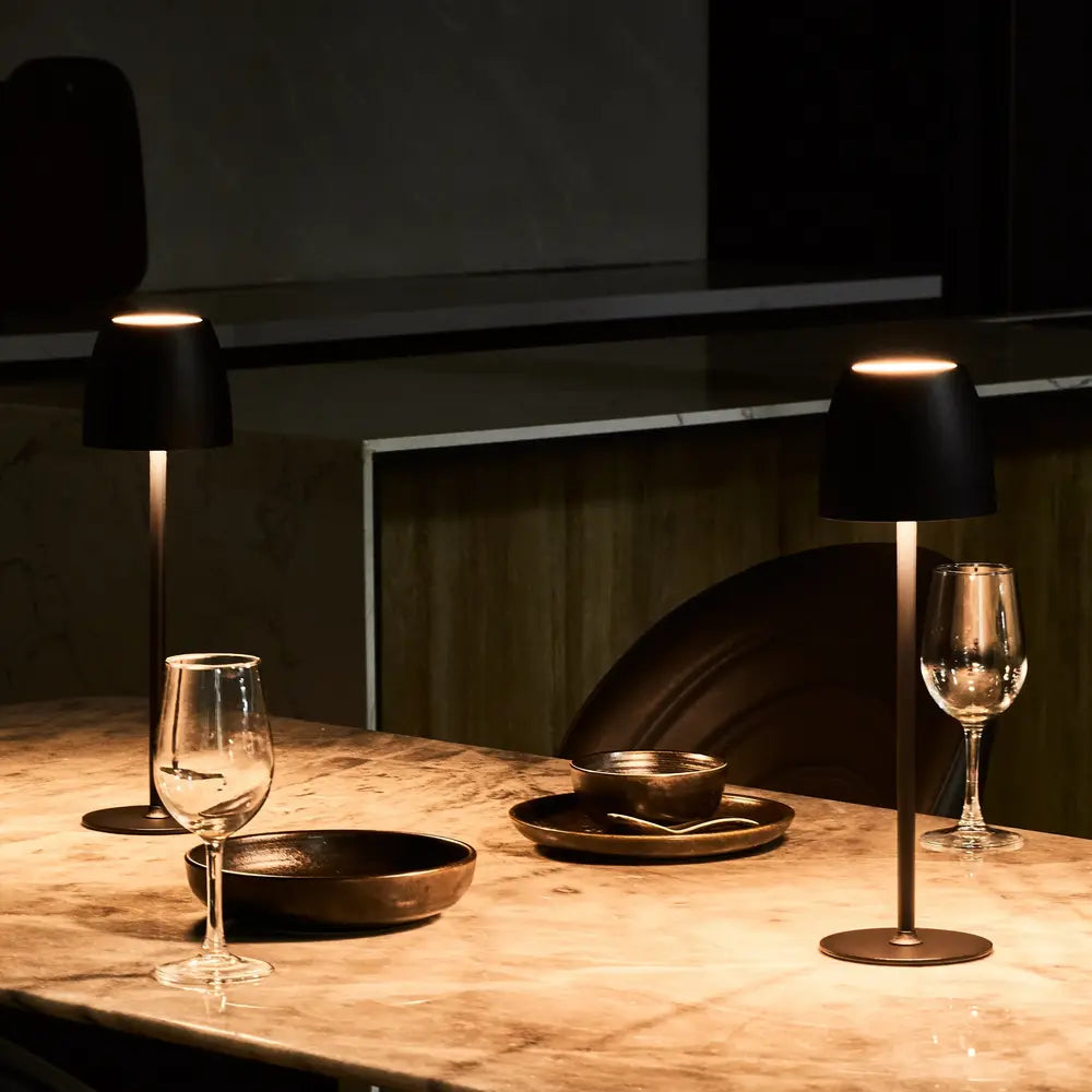Cordless Eterna Table Lamp with minimalist design, waterproof construction, and 24-hour battery life 8