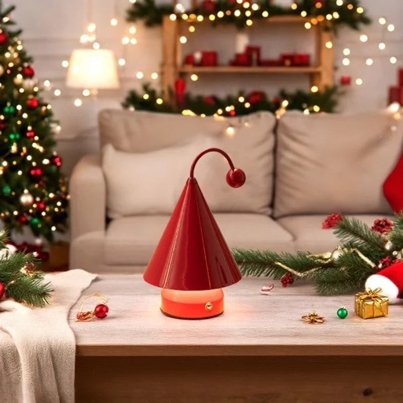 Cordless GlowCap cone table lamp with dimmable LED and rechargeable battery 7