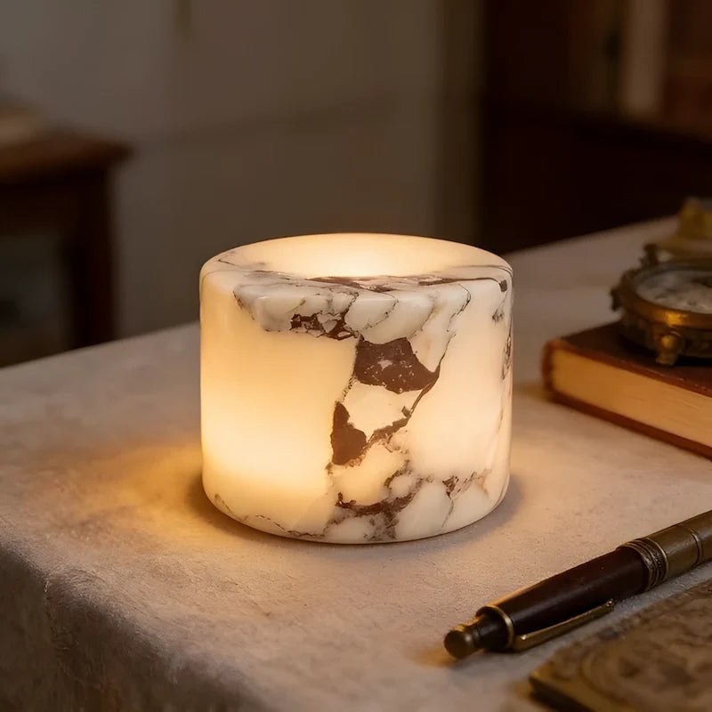 Cordless Marble Glow Lamp crafted from genuine natural marble with touch control 2
