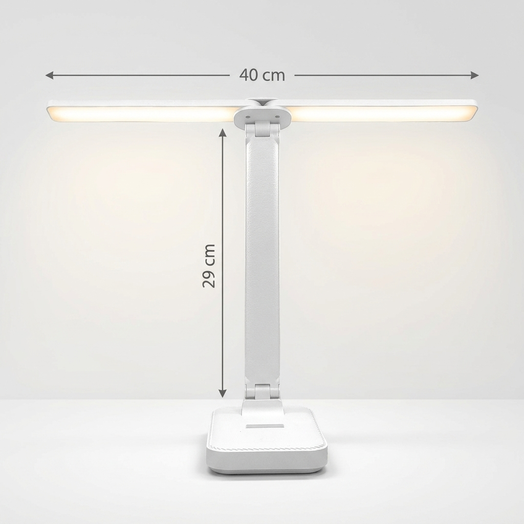 Stylish double head desk lamp for optimal lighting in any workspace. 5