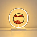 Enchanting Horizon Lamp with mesmerizing sand display and LED light ring 2
