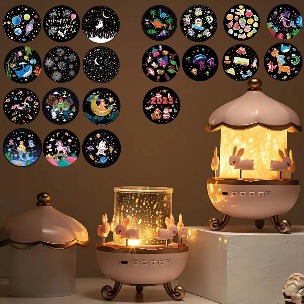 Enchanting starry projection light with fairytale scenes and colorful lighting modes for kids bedtime 7