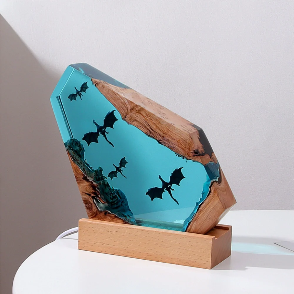 Enchanting WhisperSea Ocean Night Light with 3D resin design and multi-color LED lighting 11