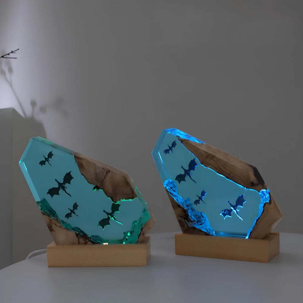 Enchanting WhisperSea Ocean Night Light with 3D resin design and multi-color LED lighting 6