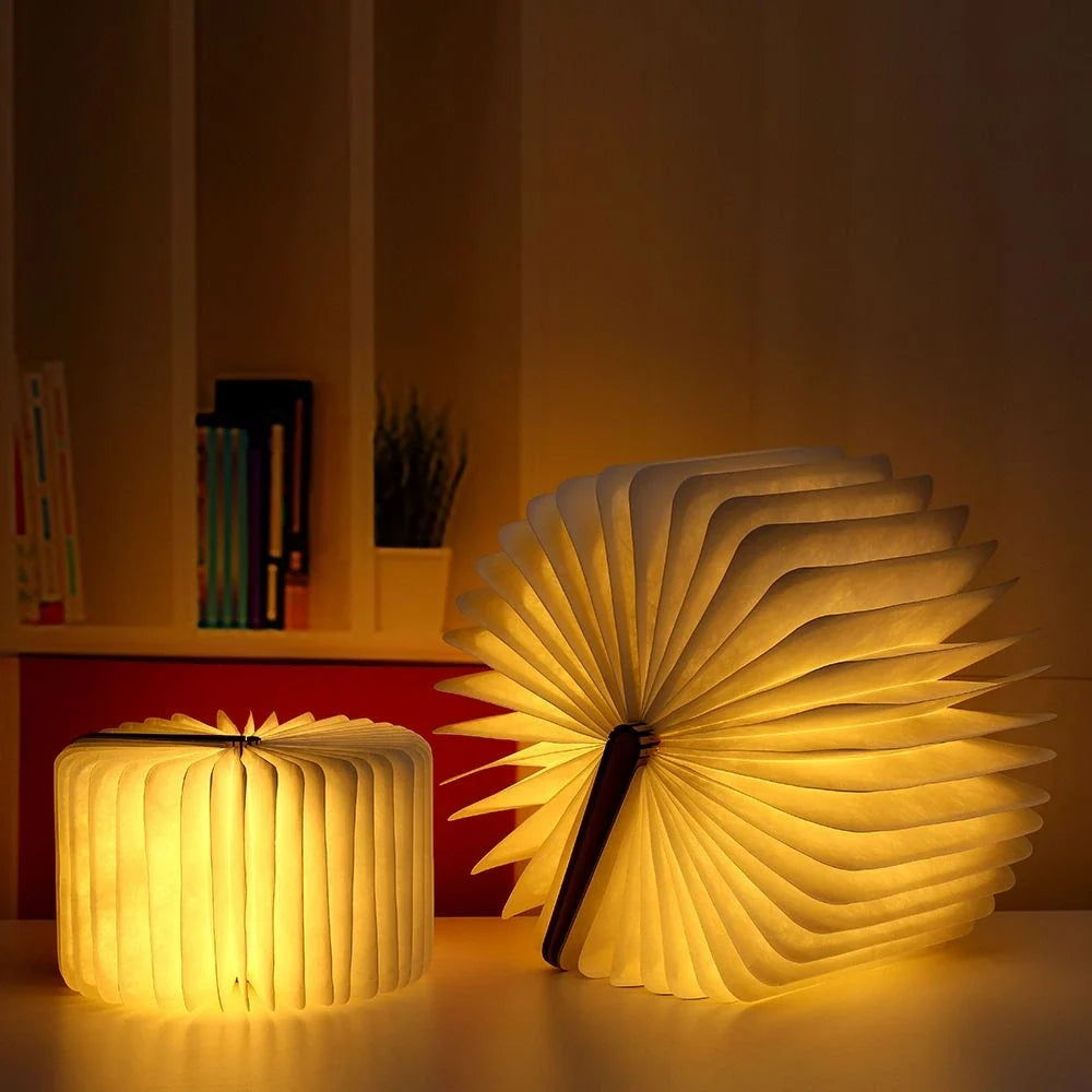 Foldable LumiFold portable LED book lamp with warm white light and 360-degree adjustable design 13