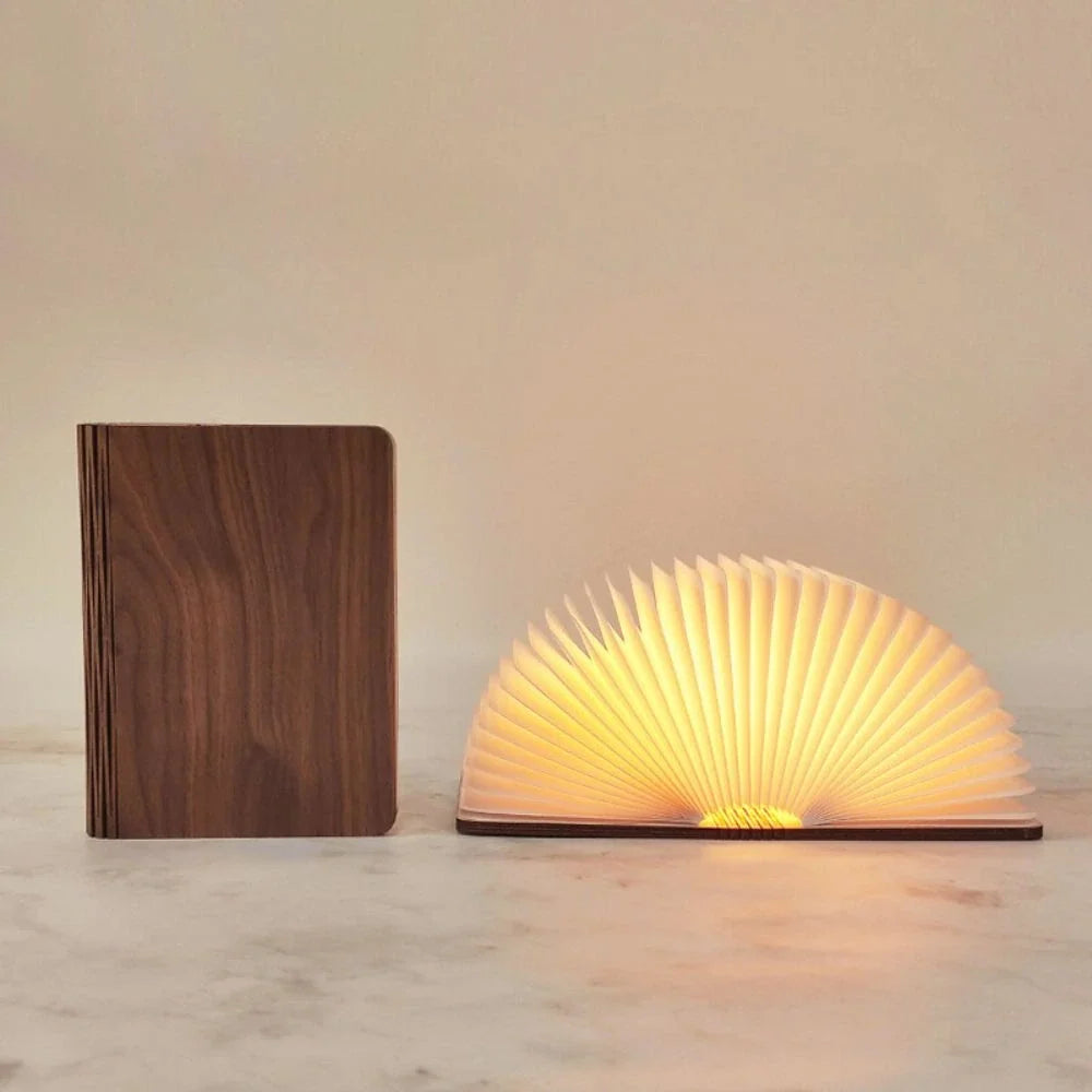 Foldable LumiFold portable LED book lamp with warm white light and 360-degree adjustable design 15