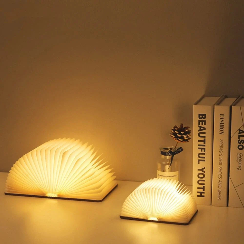 Foldable LumiFold portable LED book lamp with warm white light and 360-degree adjustable design 6