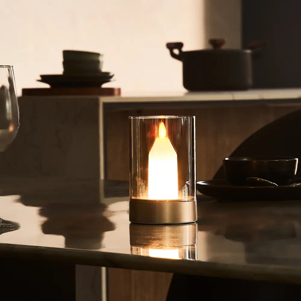Gesture-controlled Romantica LED candle lamp with warm white flickering glow and hand wave control 6