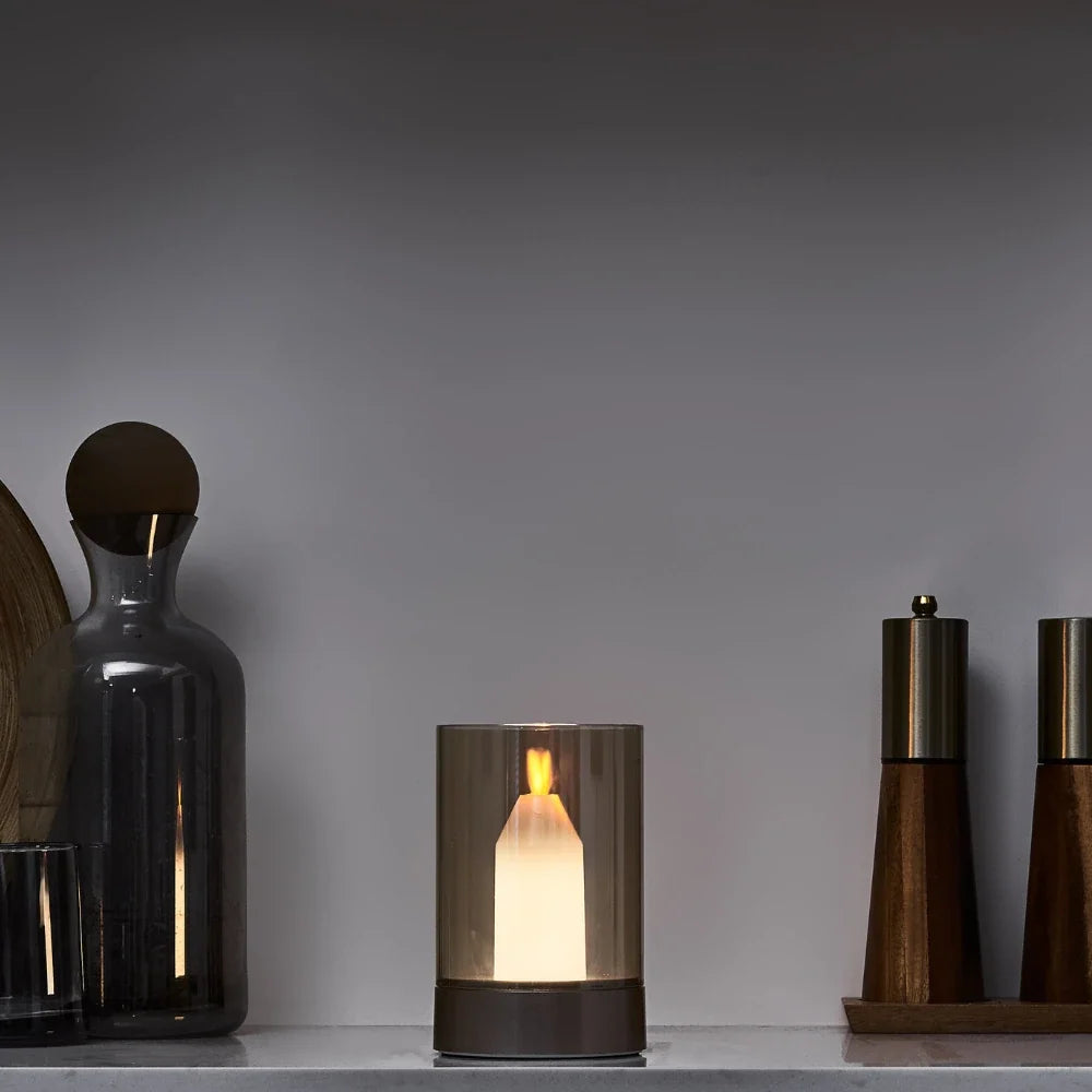 Gesture-controlled Romantica LED candle lamp with warm white flickering glow and hand wave control 9