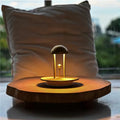 Gesture-controlled cordless table lamp with warm white dimmable light and 18-hour battery