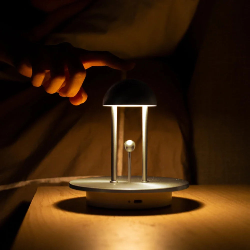 Gesture-controlled cordless table lamp with warm white dimmable light and 18-hour battery 8