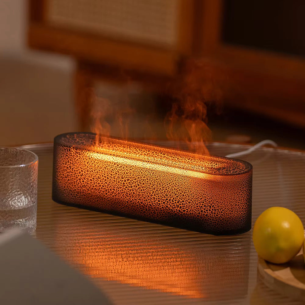 Illuminated color-changing humidifier lamp with 7 vibrant LED colors and essential oil diffusion 4