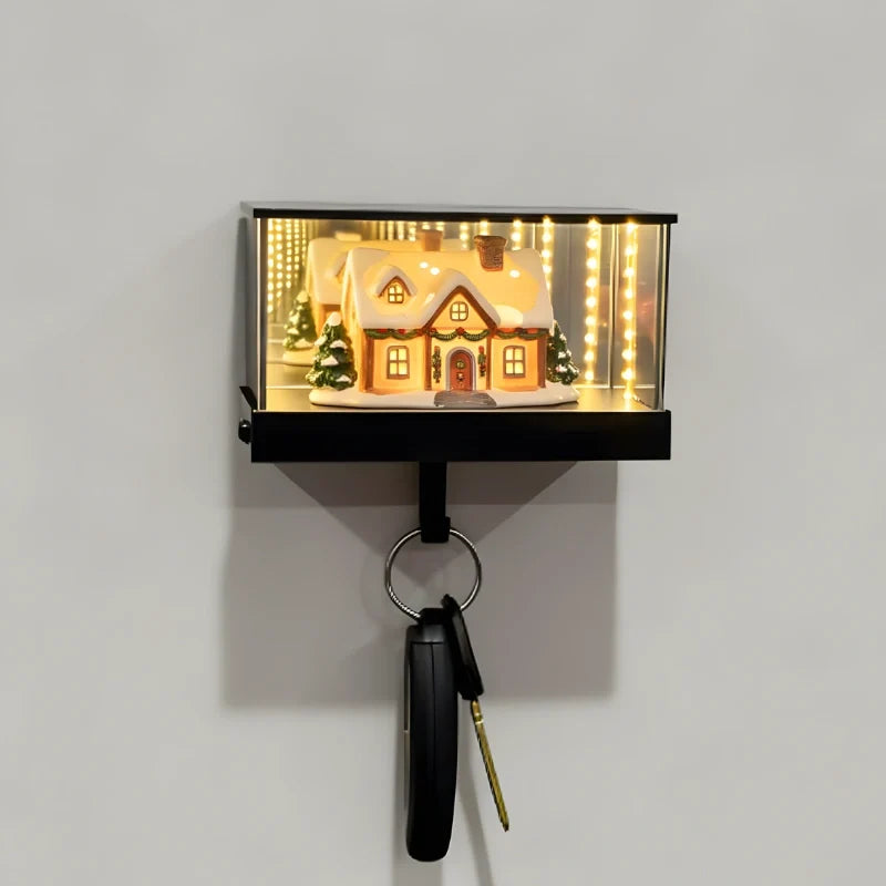 Illuminated Keyfinity smart key hanger with motion sensor and infinite mirror depth effect 11
