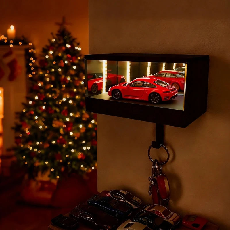 Illuminated Keyfinity smart key hanger with motion sensor and infinite mirror depth effect 4