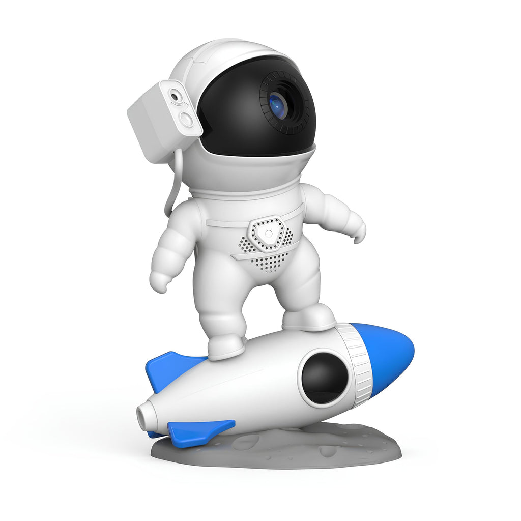 Interactive Astronaut Projection Light with rocket design projecting galaxy scenes and cosmic visuals 11