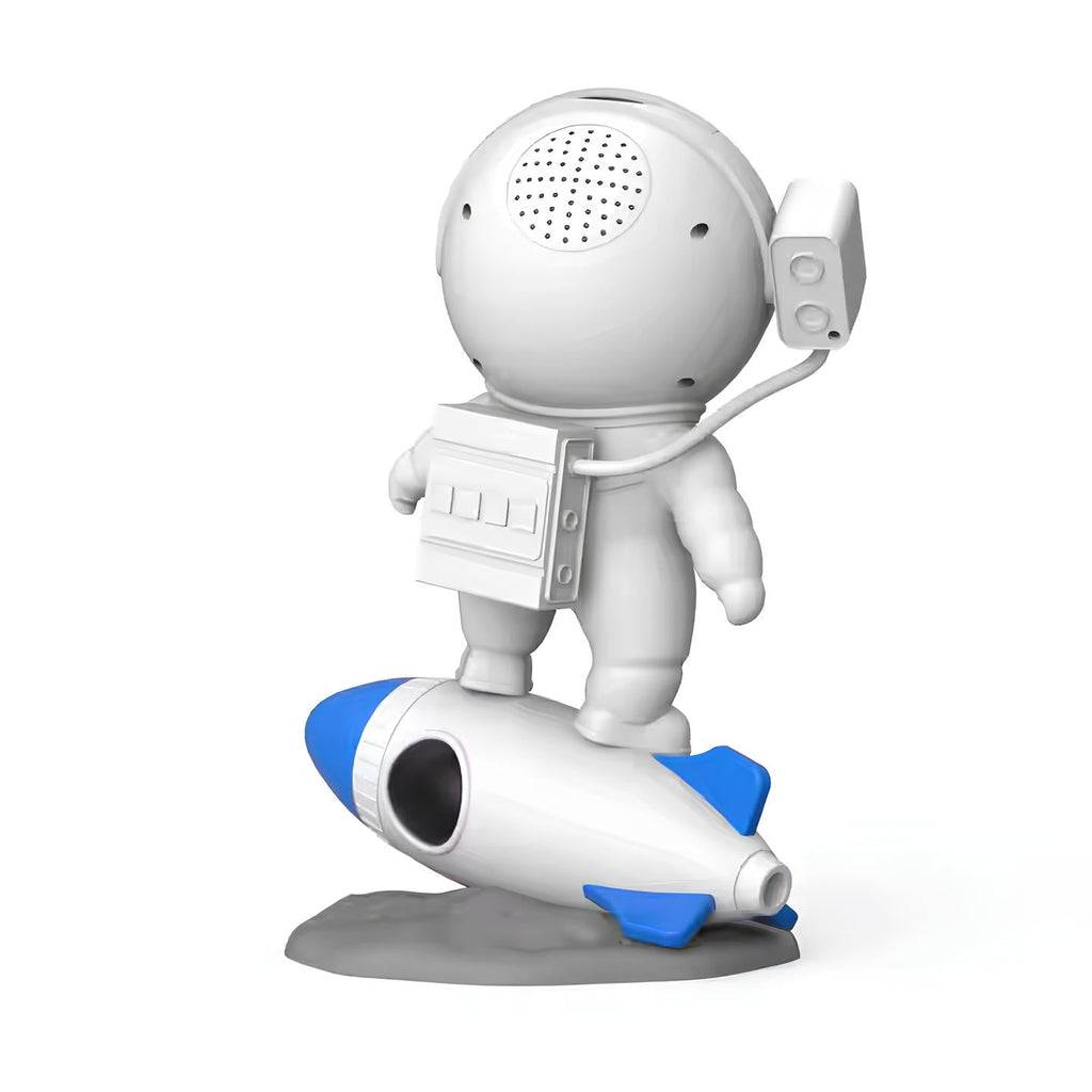 Interactive Astronaut Projection Light with rocket design projecting galaxy scenes and cosmic visuals 12