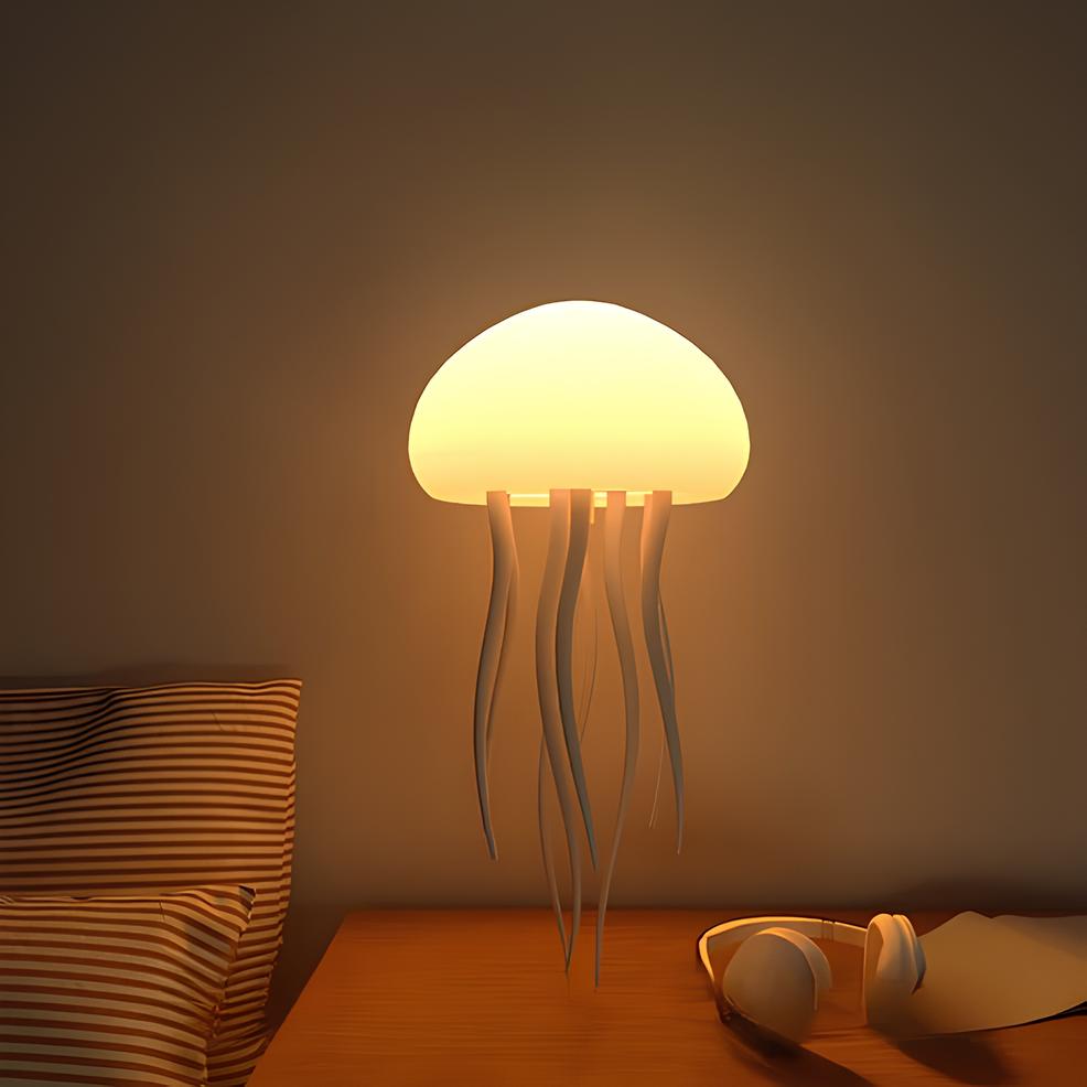 Interactive Medusa Floating Glow jellyfish lamp with dancing tentacles and multicolor LED display