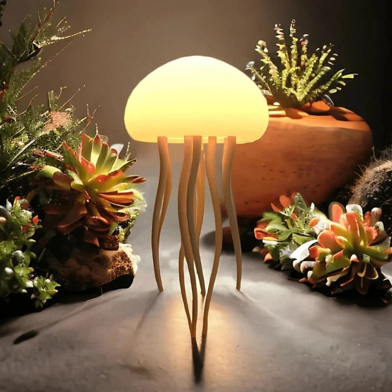 Interactive Medusa Floating Glow jellyfish lamp with dancing tentacles and multicolor LED display 7