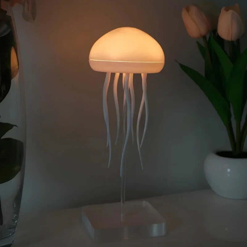 Interactive Medusa Floating Glow jellyfish lamp with dancing tentacles and multicolor LED display 9