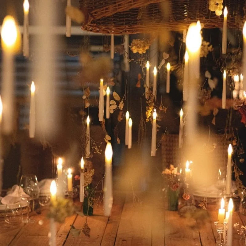 Spellbound floating candles hovering in air with magic wand remote control glowing warm light 14