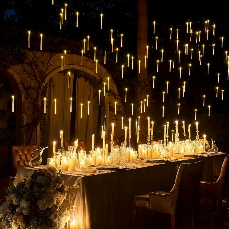 Spellbound floating candles hovering in air with magic wand remote control glowing warm light 4