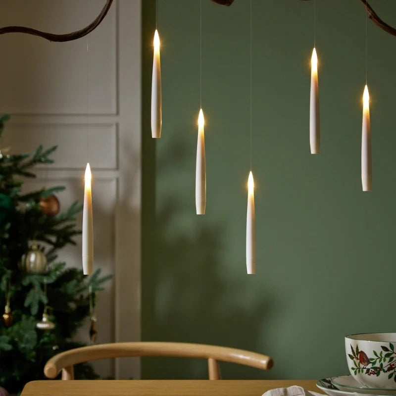 Spellbound floating candles hovering in air with magic wand remote control glowing warm light 8