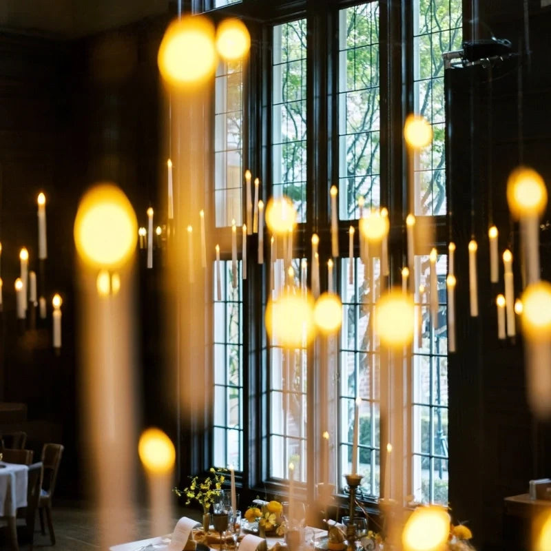 Spellbound floating candles hovering in air with magic wand remote control glowing warm light 9