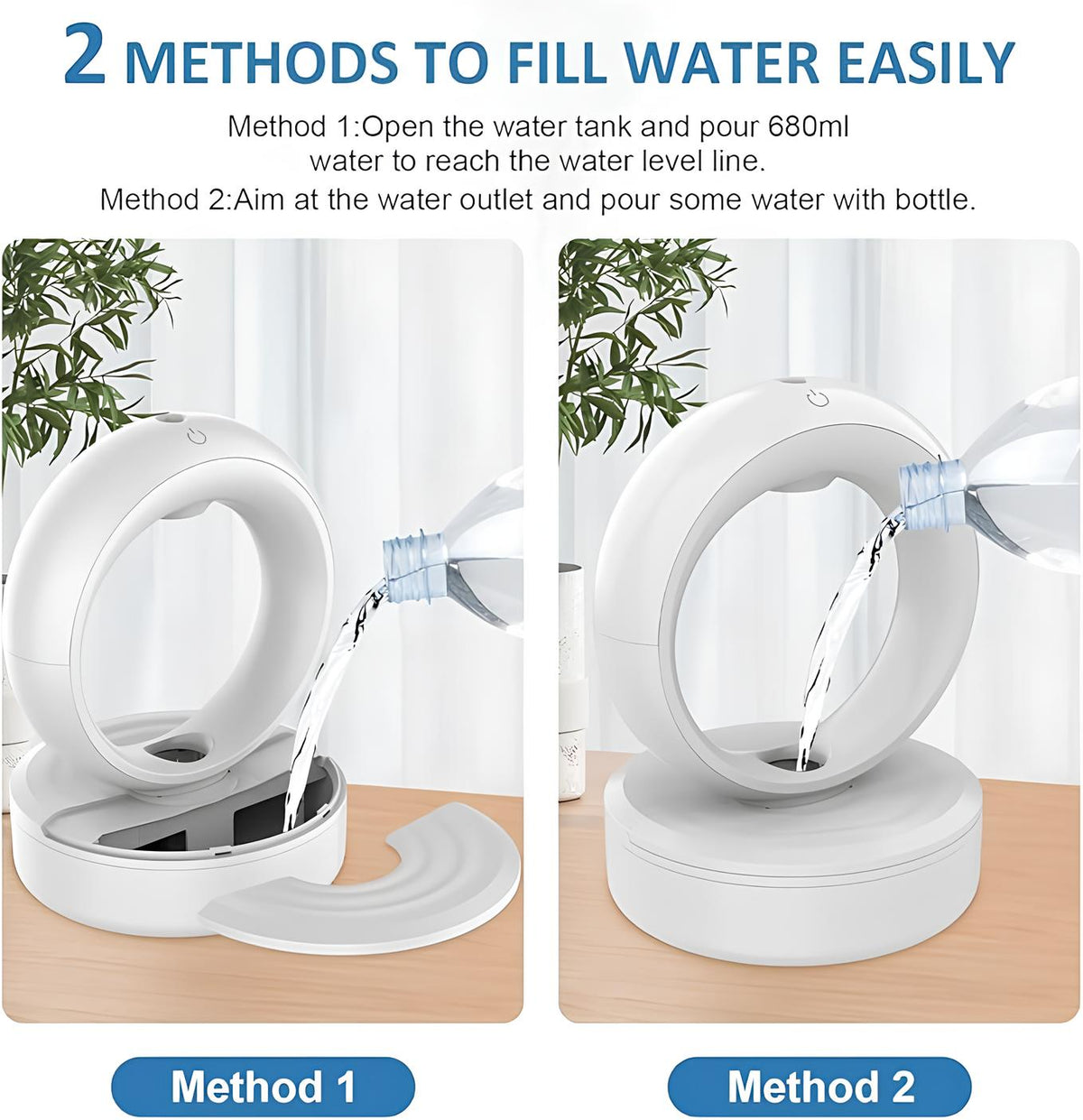 Levita anti-gravity humidifier with floating water droplets and LED white light 15