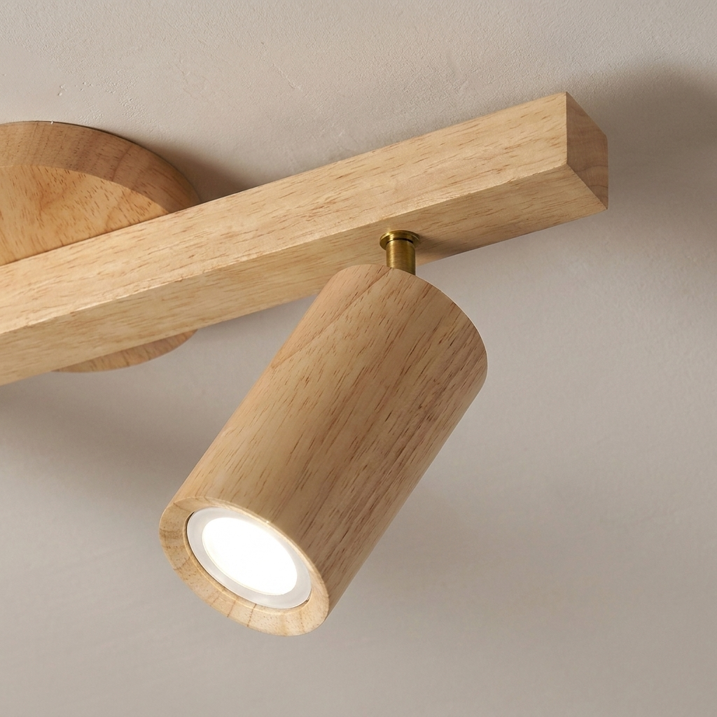 Adjustable ceiling spotlight with branch-style arms and multiple light heads. 5