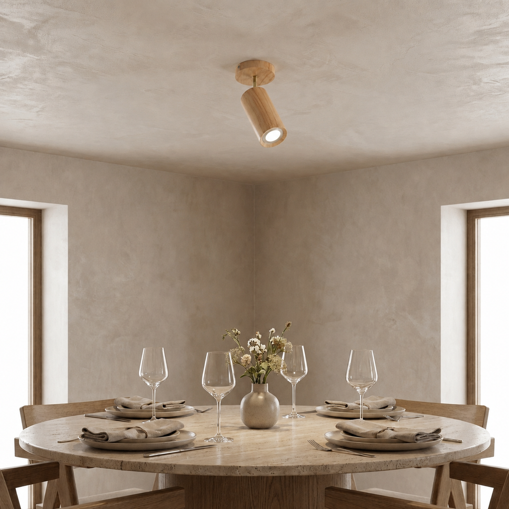 Adjustable ceiling spotlight with branch-style arms and multiple light heads. 7