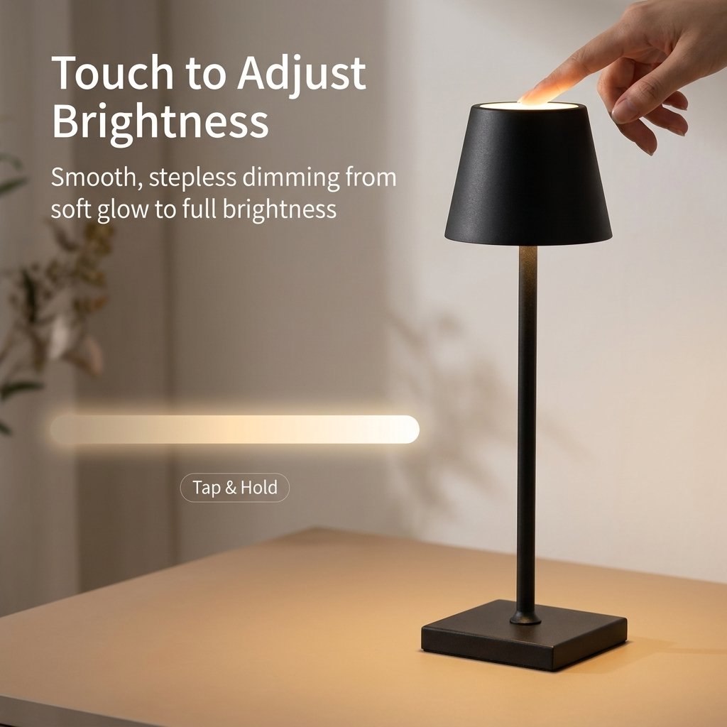 Elegant wireless table lamp for modern home decor. 3