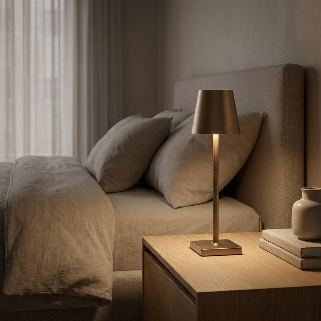 Elegant wireless table lamp for modern home decor. 4
