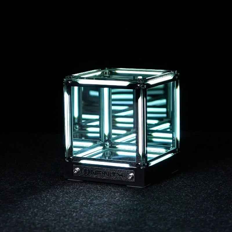 Mirrored InfinityCube rechargeable light tunnel with infinite reflection effect