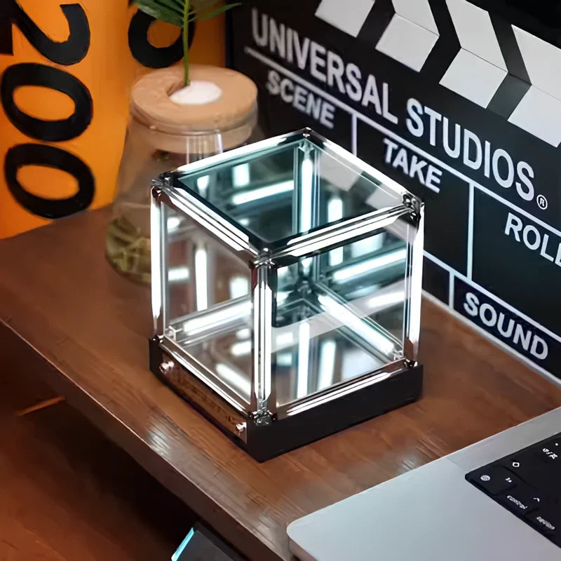 Mirrored InfinityCube rechargeable light tunnel with infinite reflection effect 3